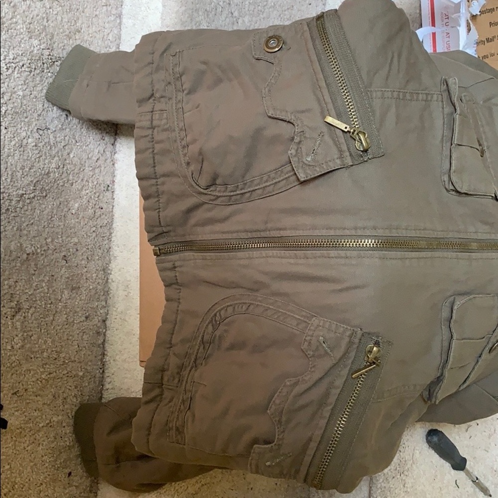 Hooded army jacket